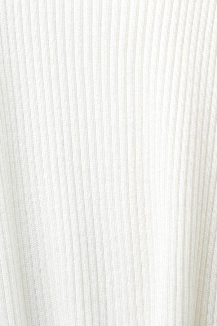 Cardigan in maglia a coste, OFF WHITE, detail image number 4