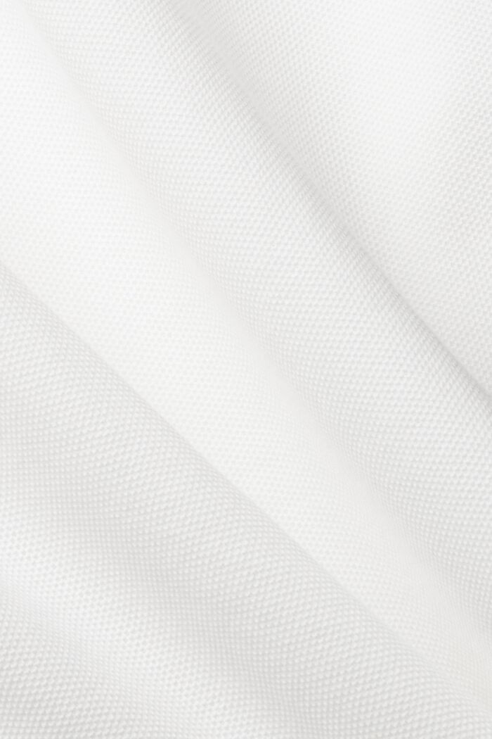 Polo a maniche lunghe in piqué, OFF WHITE, detail image number 1
