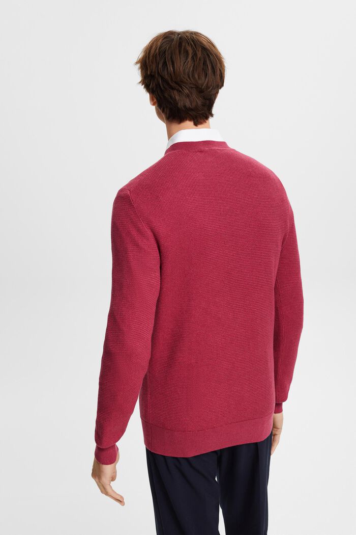 Maglione a righe, CHERRY RED, detail image number 3