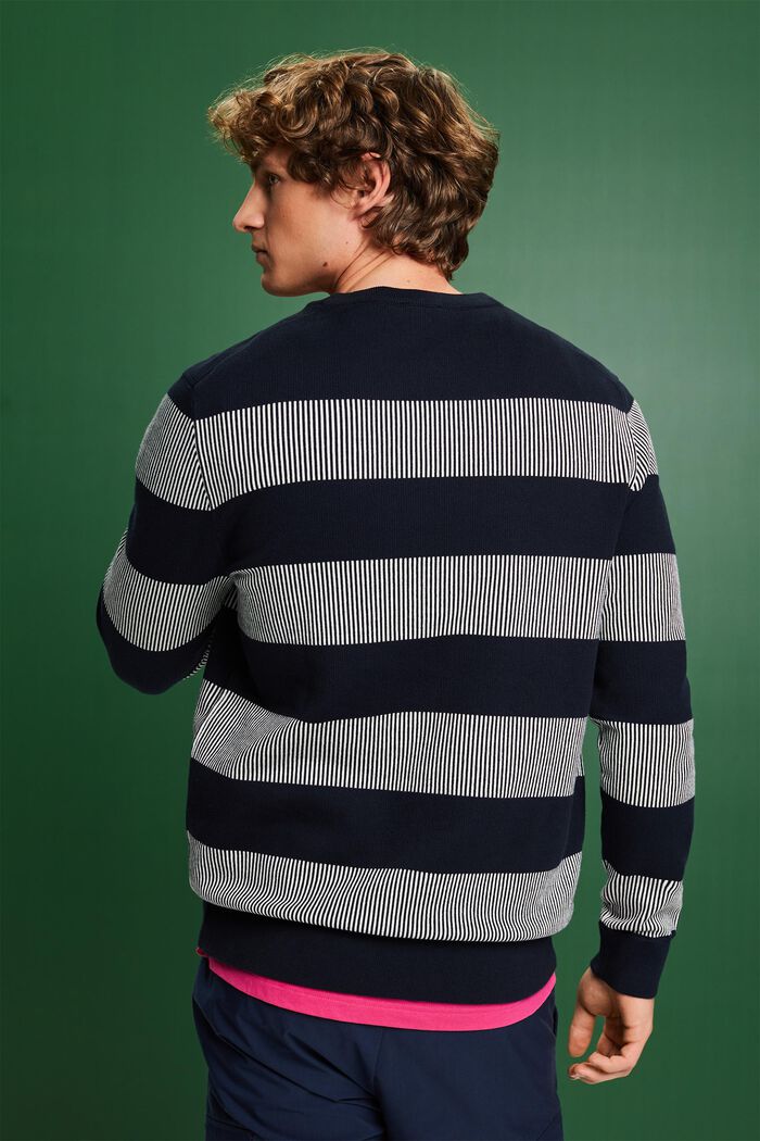Pullover a righe in maglia a coste, NAVY, detail image number 2