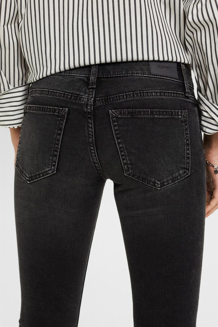 Jeans skinny a vita bassa, BLACK DARK WASHED, detail image number 4