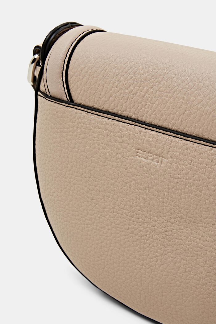 Borsa a tracolla in similpelle, LIGHT BEIGE, detail image number 1