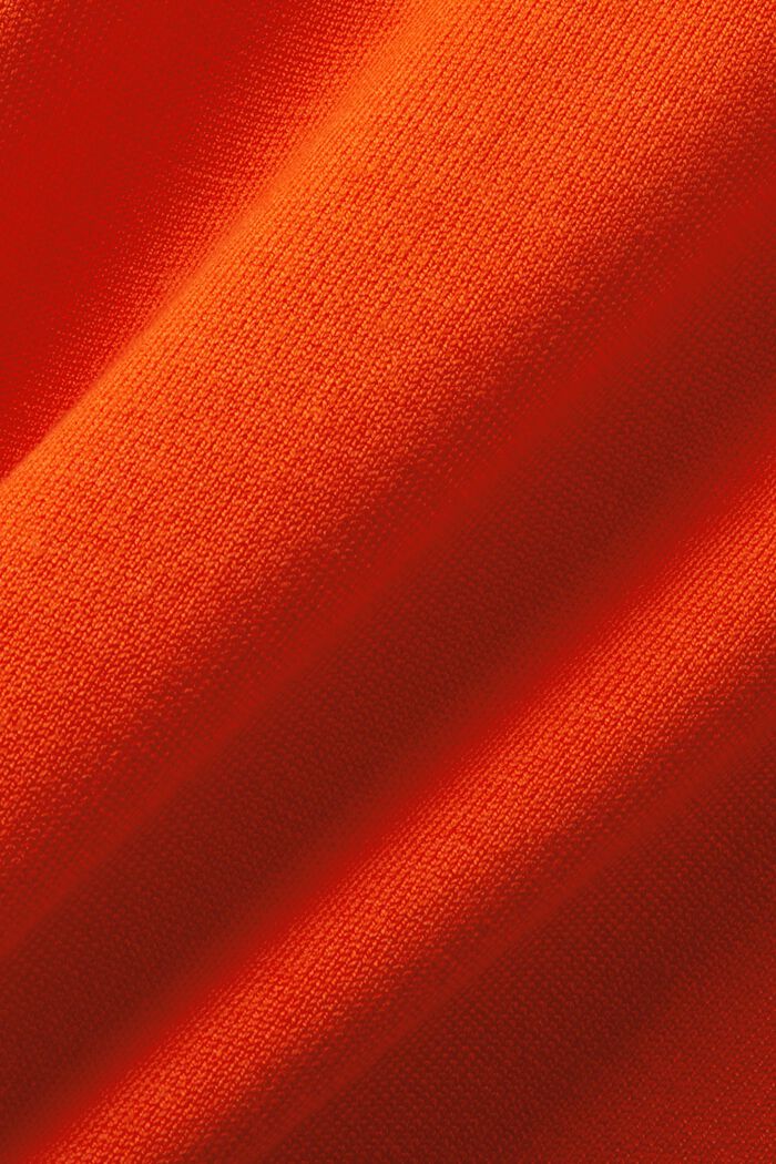 Pullover girocollo a righe, BRIGHT ORANGE, detail image number 5