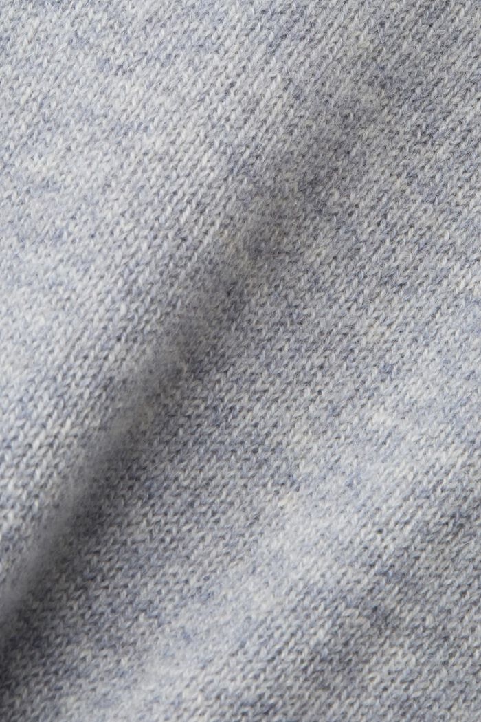 Pullover in cachemire con collo a tartaruga, LIGHT GREY, detail image number 5