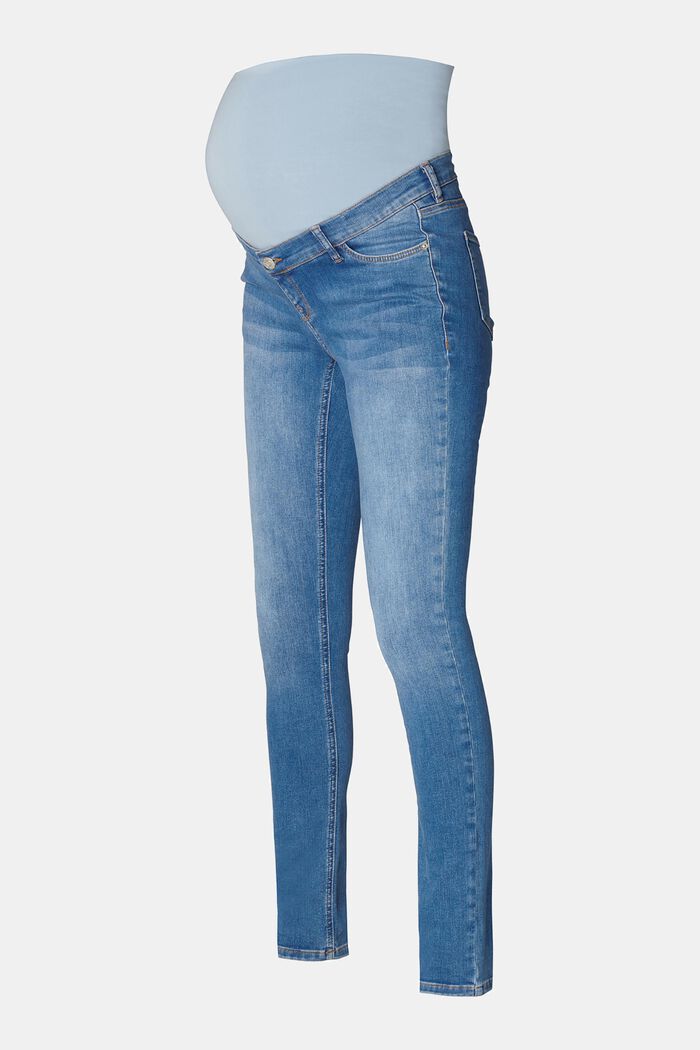 Jeans elasticizzati con fascia premaman, MEDIUM WASHED, detail image number 3