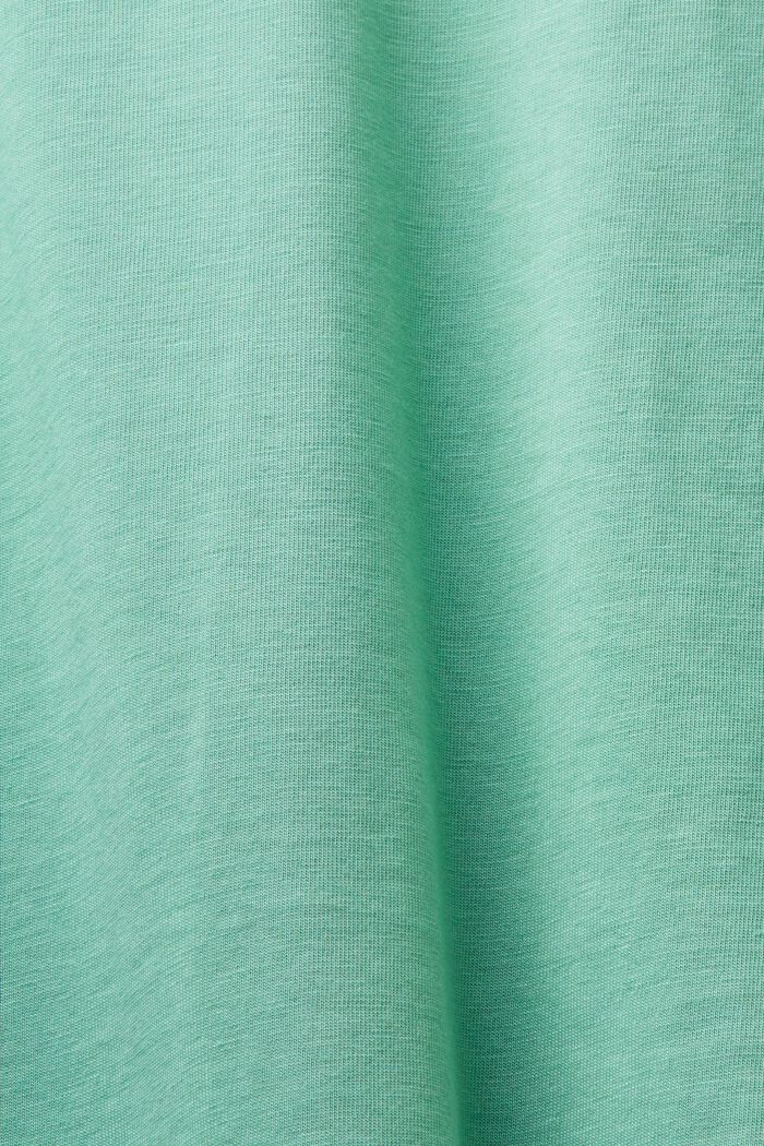 T-shirt girocollo in jersey, DUSTY GREEN, detail image number 5