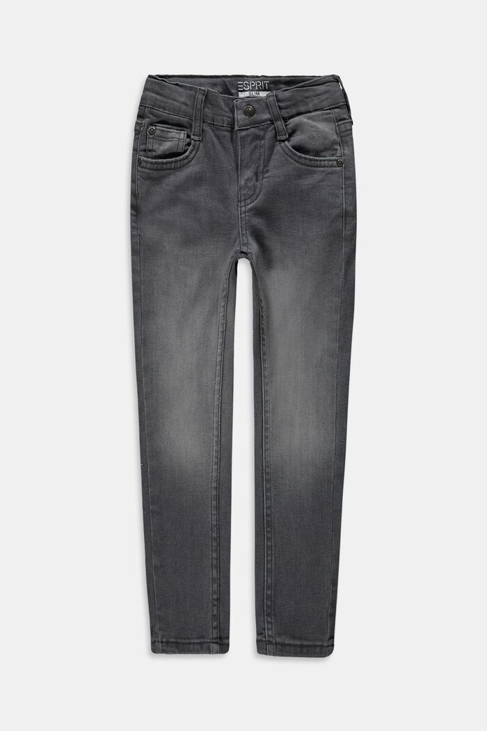 Jeans con vita regolabile, GREY DARK WASHED, detail image number 0