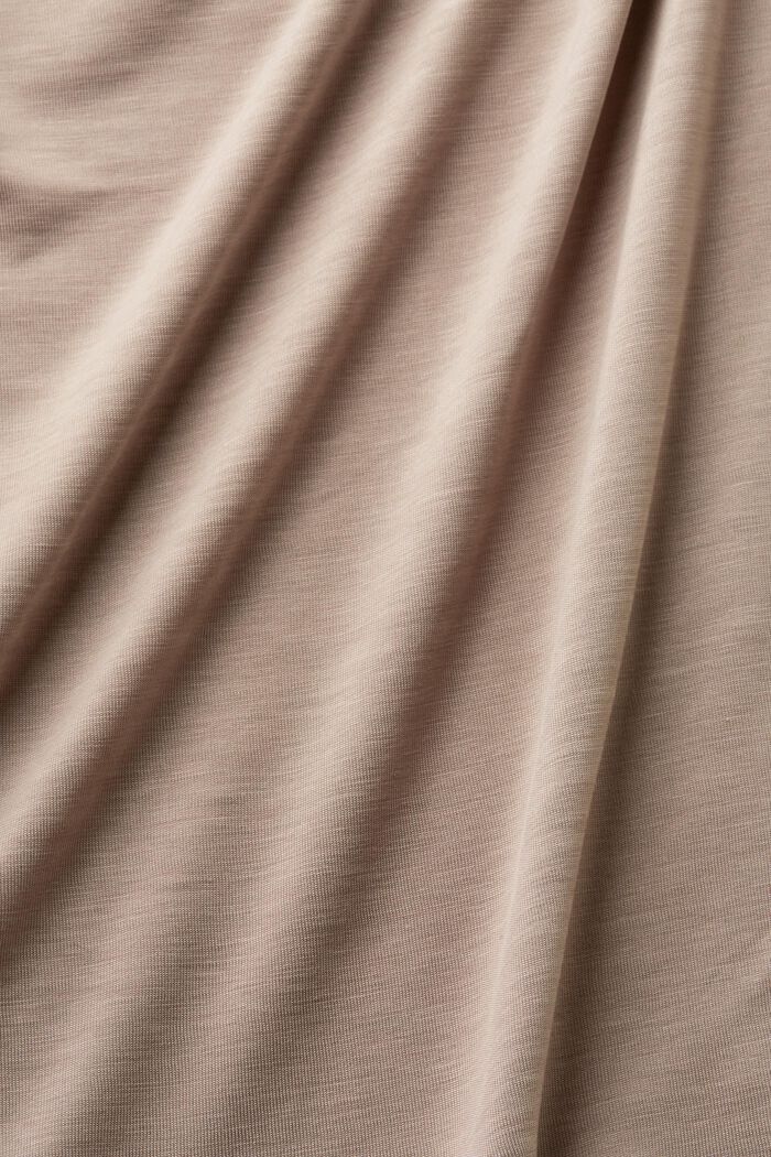T-shirt in jersey con scollo ampio, LIGHT TAUPE, detail image number 5
