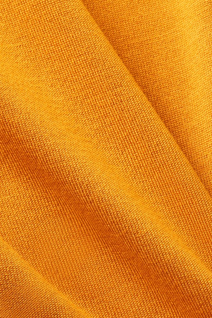 Pullover basic con scollo a dolcevita, LENZING™ ECOVERO™, HONEY YELLOW, detail image number 5