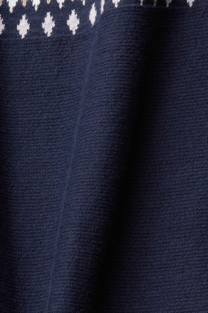 Maglione jacquard, NAVY, detail image number 1