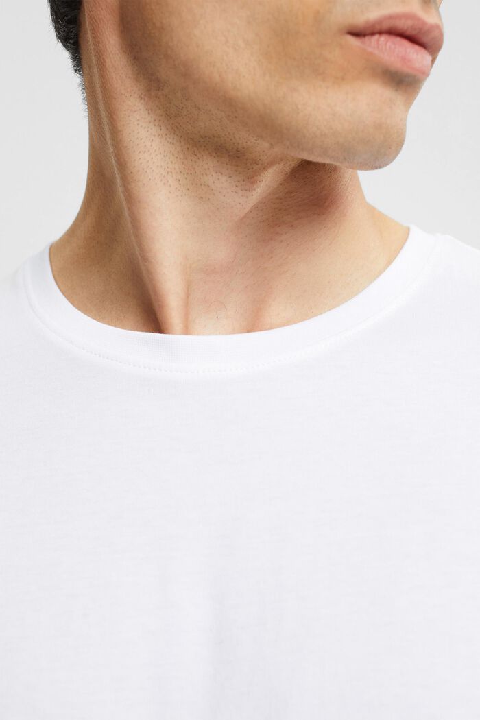 T-shirt in jersey, 100% cotone, WHITE, detail image number 2