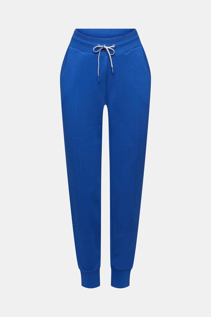 Pantaloni jogger, misto cotone, BRIGHT BLUE, detail image number 8