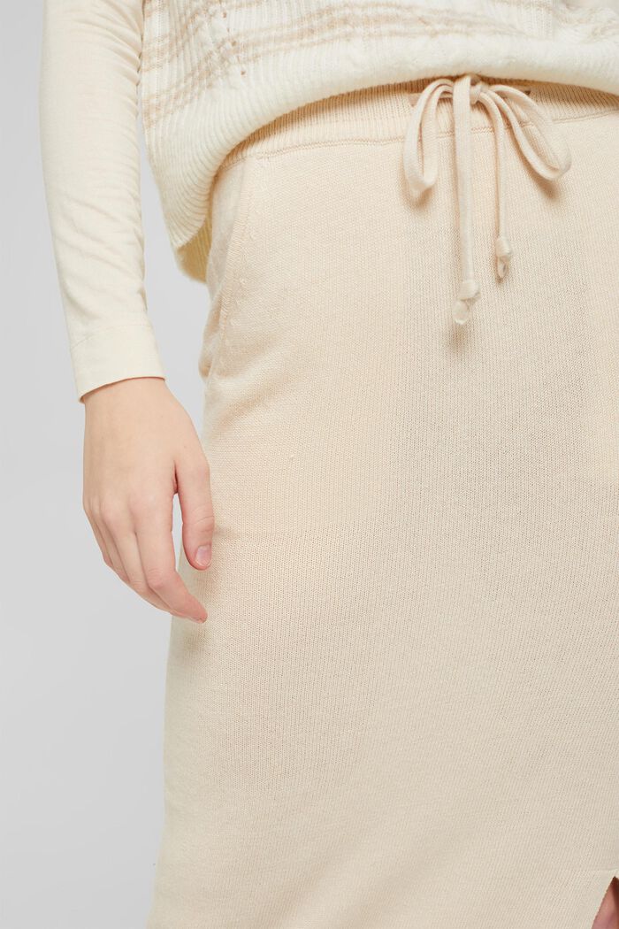 Con lana/cashmere: gonna midi in maglia, ICE, detail image number 2