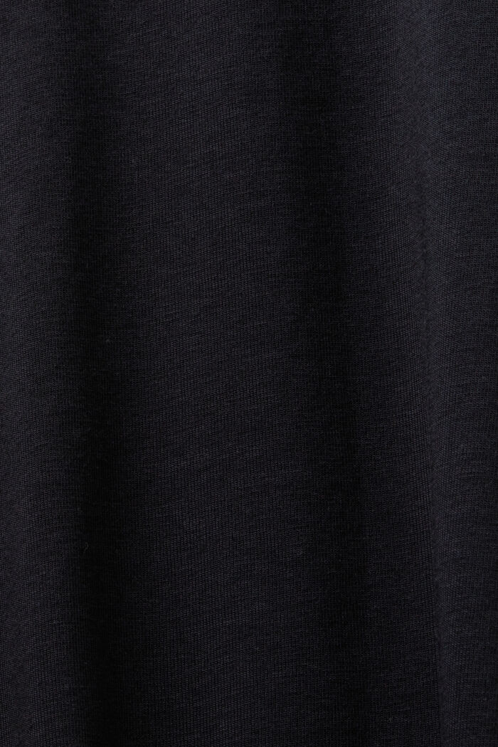 T-shirt a maniche lunghe con scollo ampio, BLACK, detail image number 5