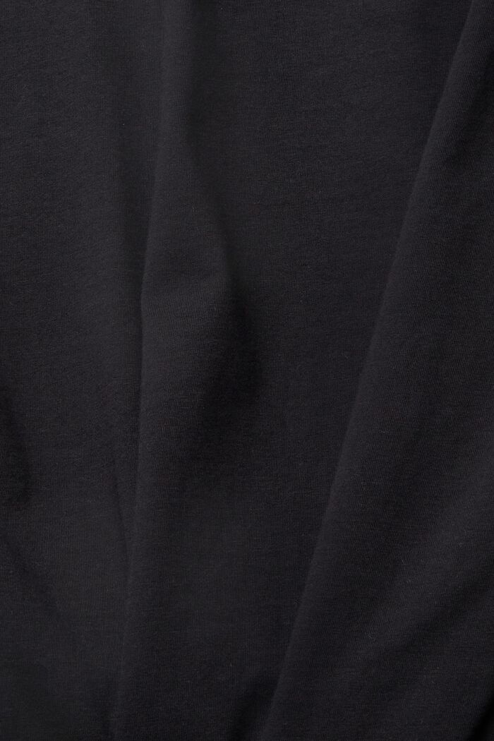 T-shirt in jersey con stampa, BLACK, detail image number 5