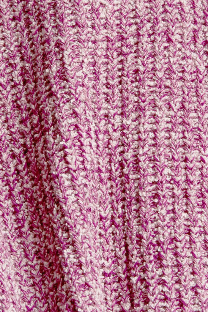 Pullover a maglia melangiato, misto cotone biologico, ROSE, detail image number 4