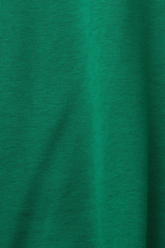 T-shirt in jersey di cotone con logo, DARK GREEN, detail image number 5