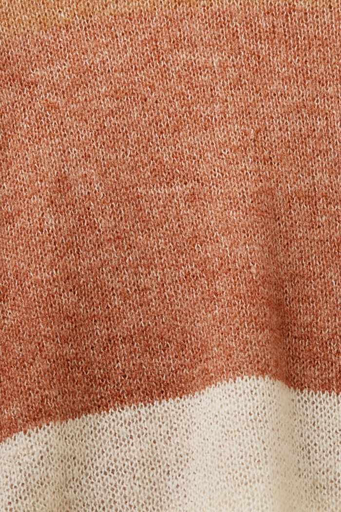 Pullover a blocchi di colore, misto lana, CARAMEL, detail image number 5