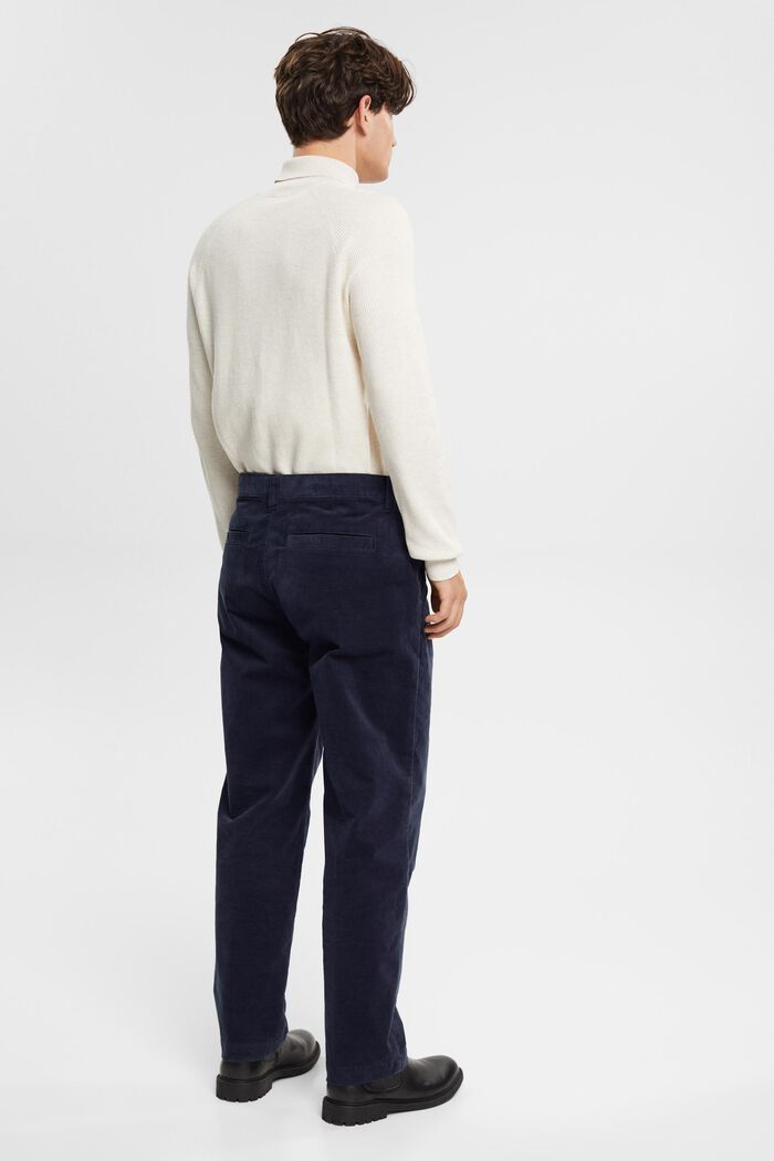 Pantaloni in velluto Wide Fit, NAVY, detail image number 3