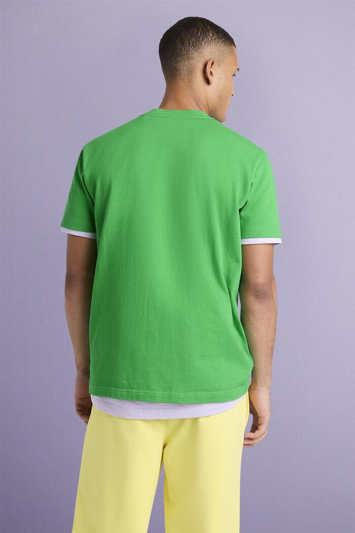T-shirt unisex in jersey di cotone con logo, GREEN, detail image number 2