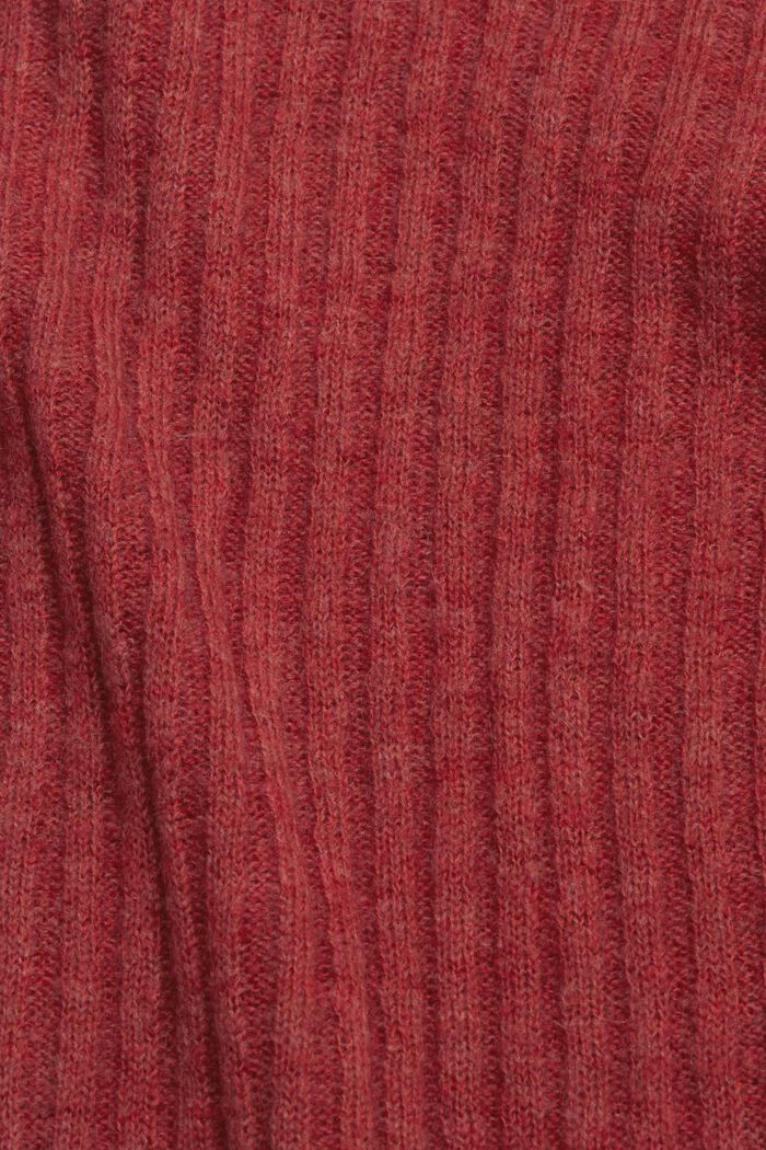 Cardigan con effetto a coste, TERRACOTTA, detail image number 1