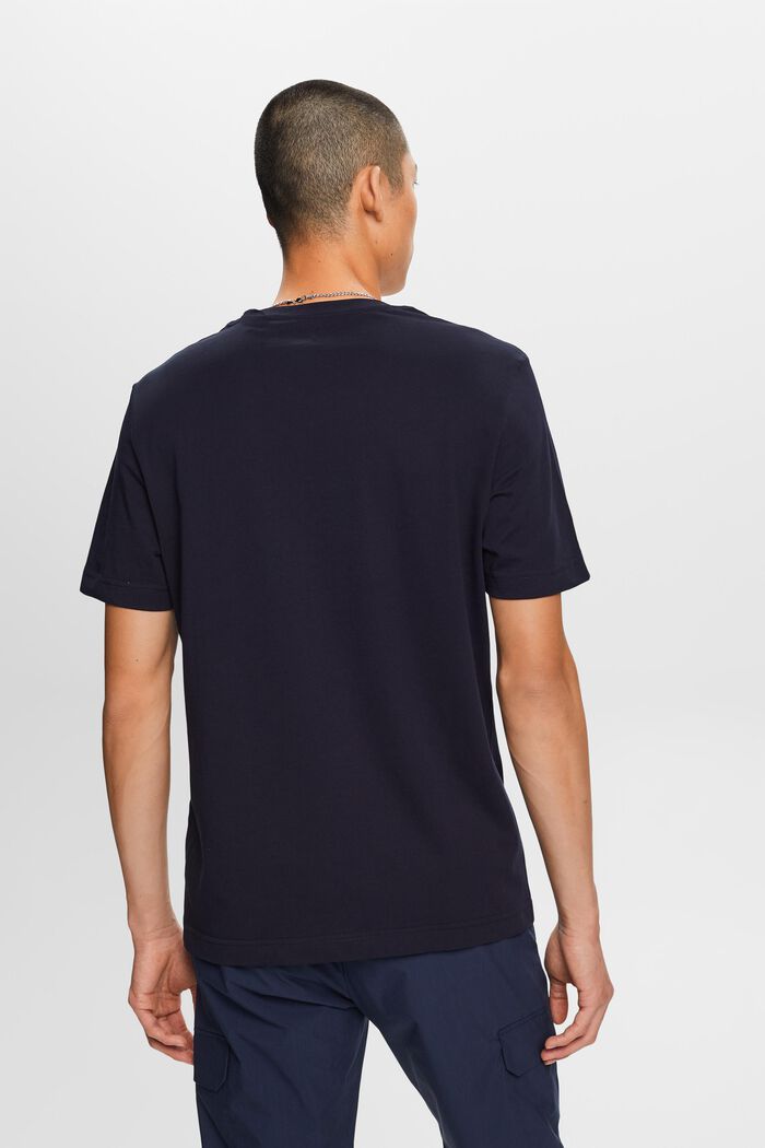 T-shirt in jersey con stampa, 100% cotone, NAVY, detail image number 4