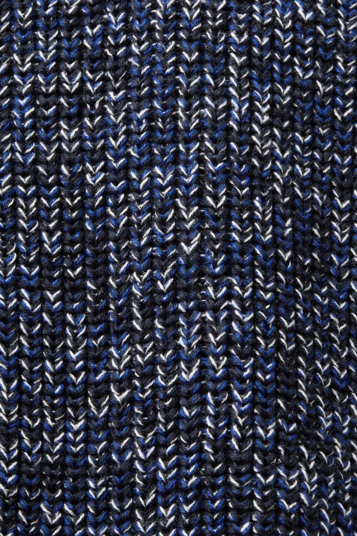 Cardigan in cotone con zip, PETROL BLUE, detail image number 4