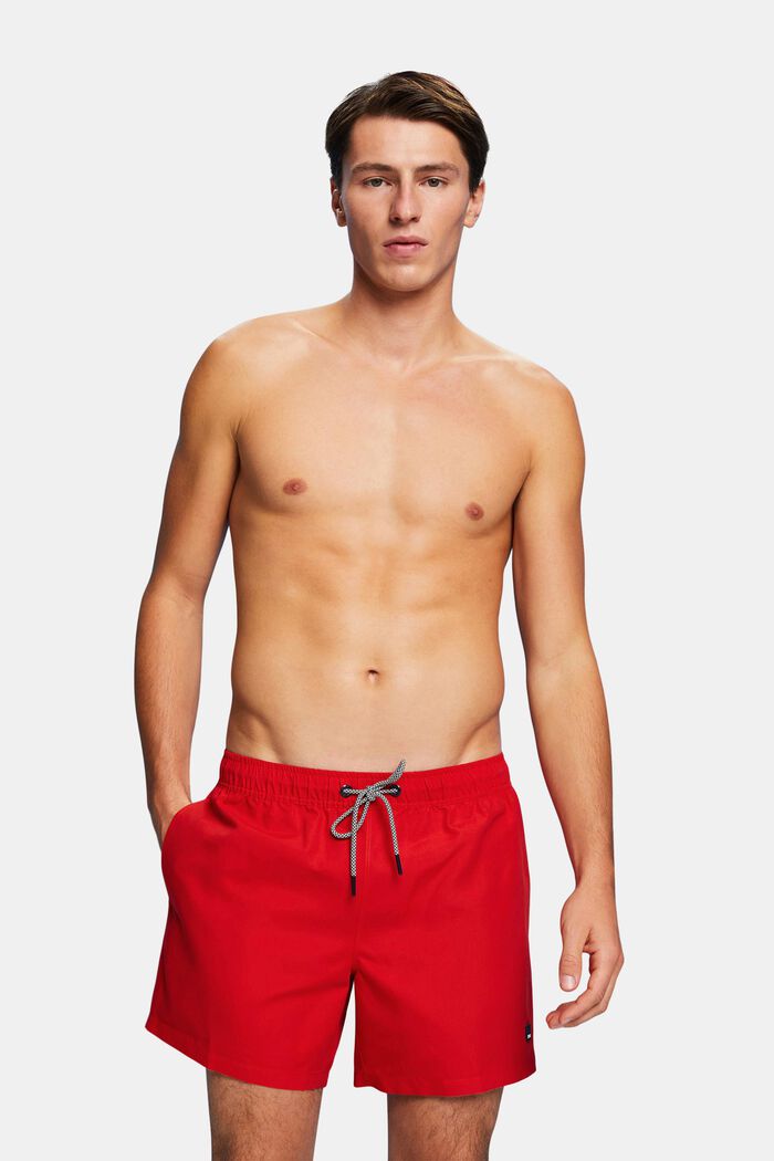 Pantaloni da spiaggia con vita elastica, ORANGE RED, detail image number 1
