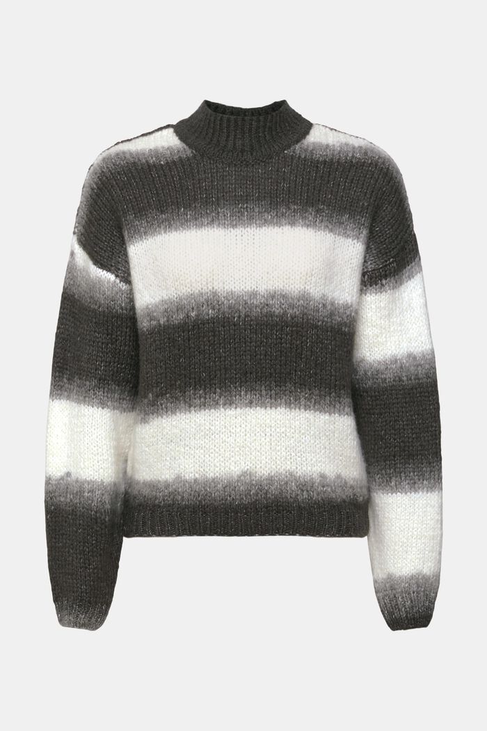 Pullover in misto lana a righe
