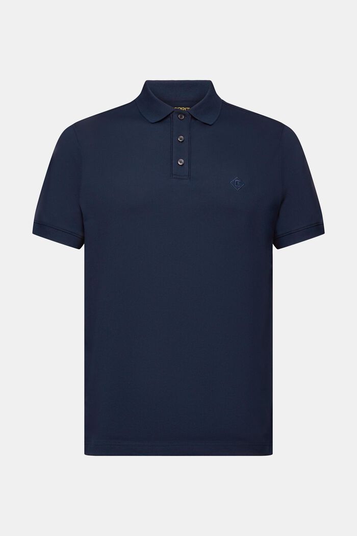 Polo con logo, NAVY, detail image number 6