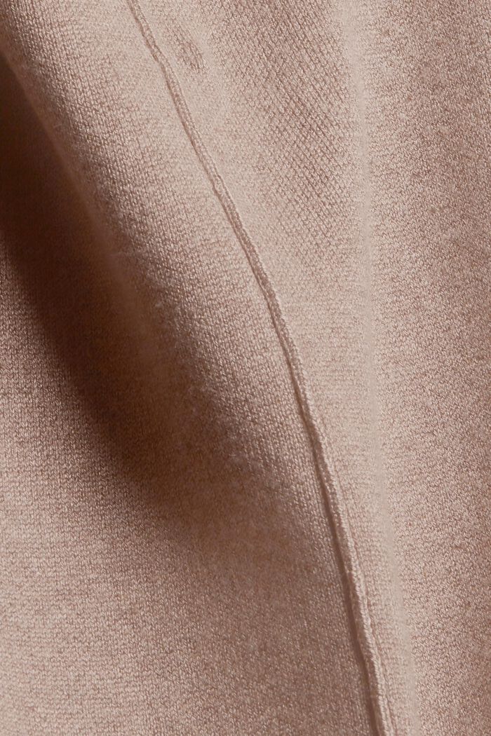 Pantaloni in maglia con LENZING™ ECOVERO™, LIGHT TAUPE, detail image number 1