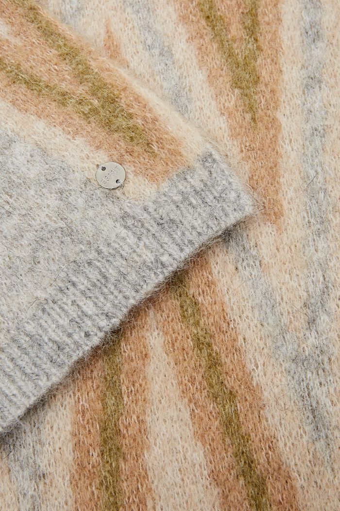 Sciarpa in misto lana mohair, LIGHT GREY, detail image number 1