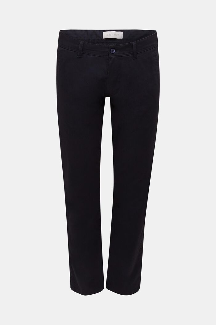 Pantaloni chino in cotone stretch, NAVY, detail image number 0