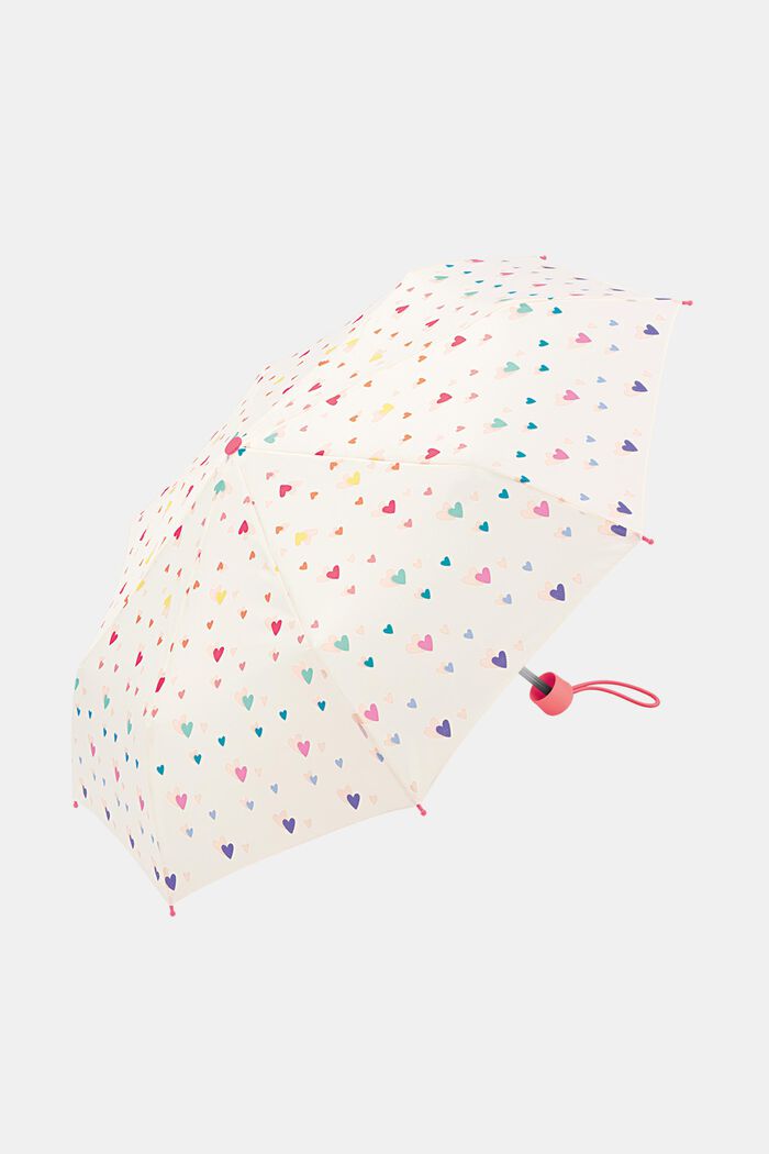 Mini ombrello per bambini con caramelle a cuore, ONE COLOR, detail image number 0
