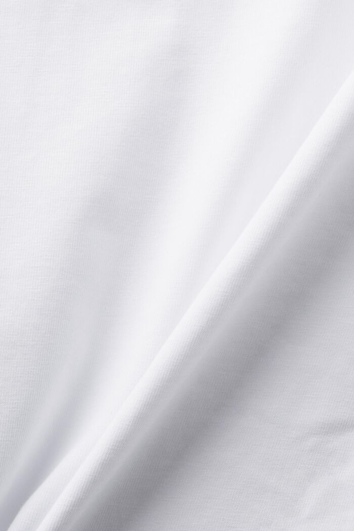 T-shirt con logo e stampa floreale, WHITE, detail image number 5