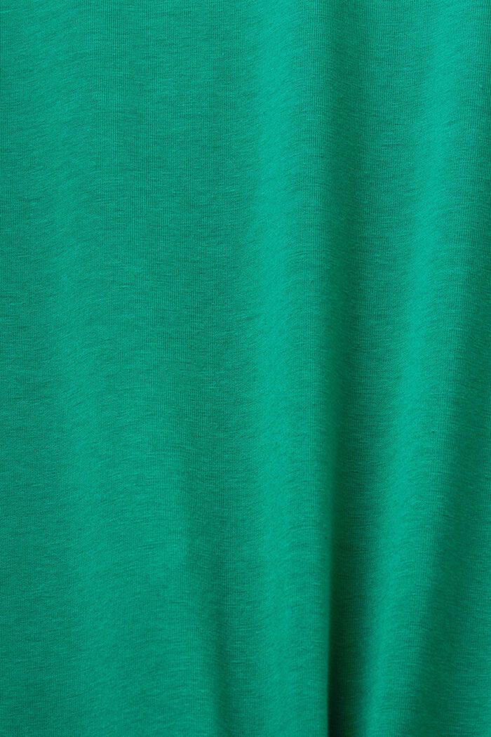 Abito a t-shirt midi in jersey, DARK GREEN, detail image number 5