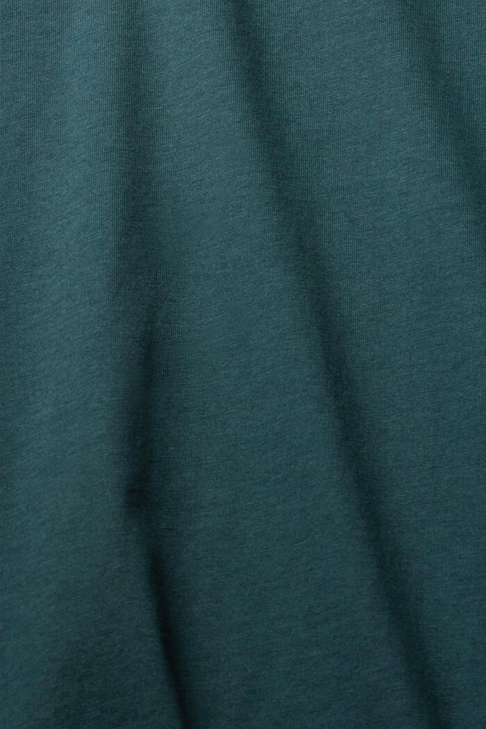 T-shirt in jersey, 100% cotone, TEAL BLUE, detail image number 1