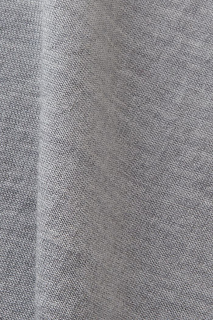 Pullover dolcevita oversize in lana, MEDIUM GREY, detail image number 5