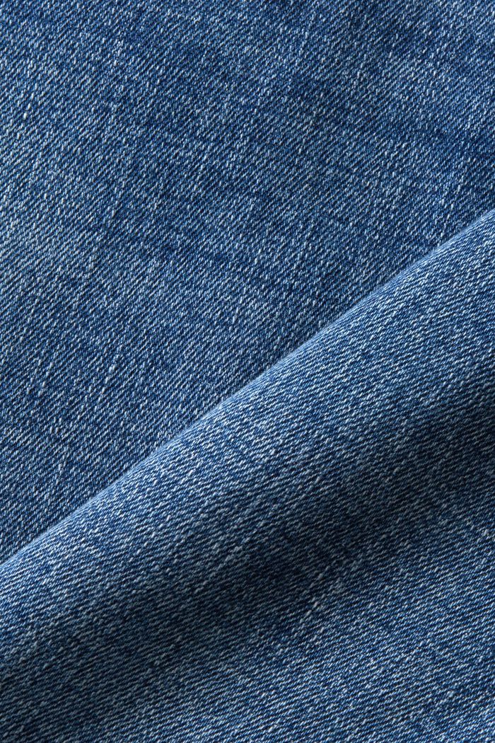 In materiale riciclato: jeans skinny fit elasticizzati a vita media, BLUE MEDIUM WASHED, detail image number 5