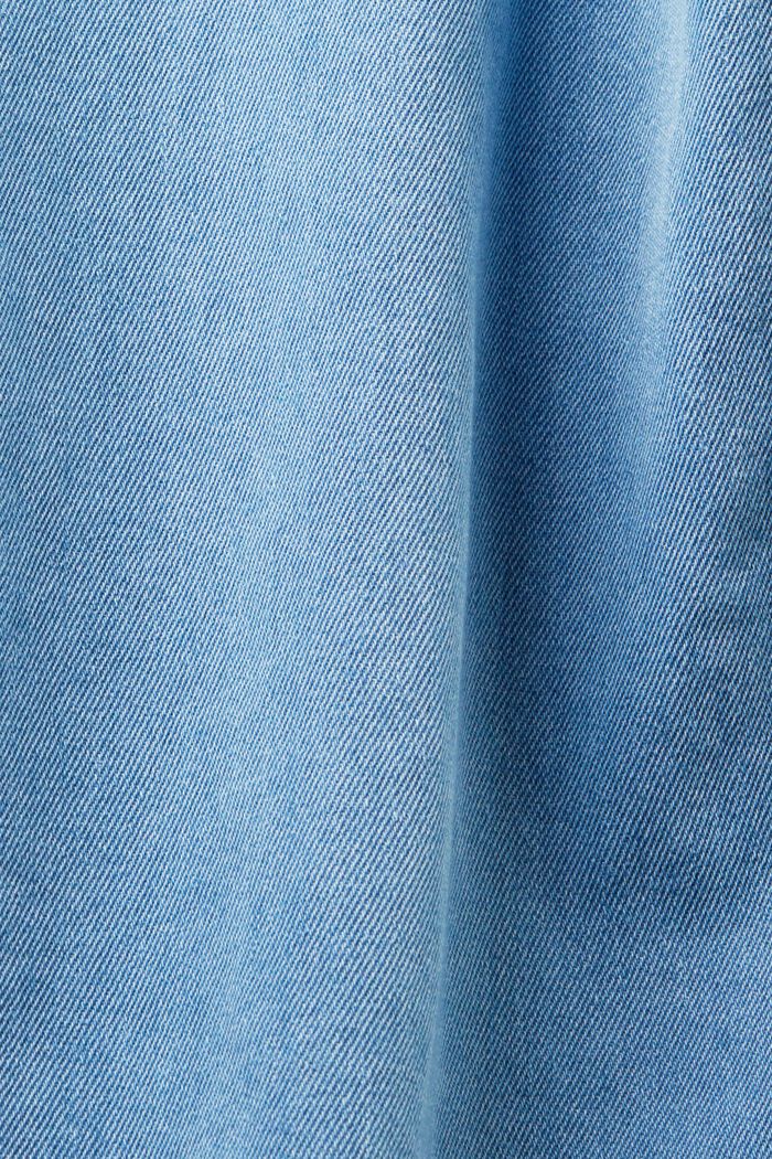 Camicia in denim con tasca cucita, BLUE LIGHT WASHED, detail image number 6
