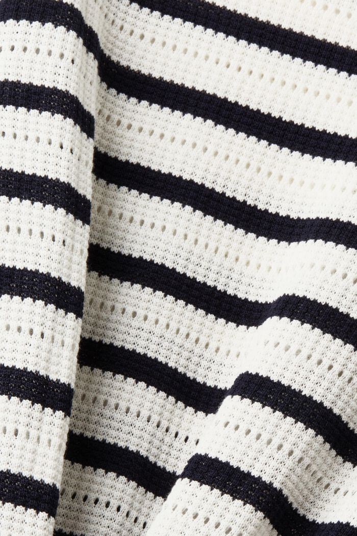 Pullover in cotone pointelle, OFF WHITE, detail image number 5