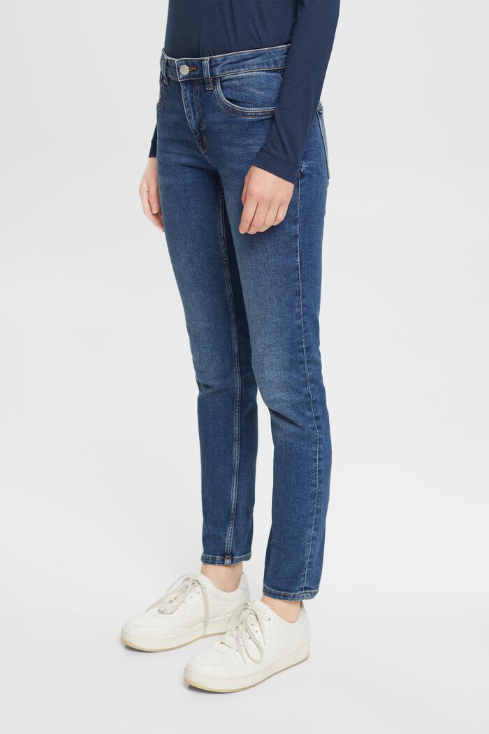 Jeans stretch slim fit, BLUE DARK WASHED, detail image number 0