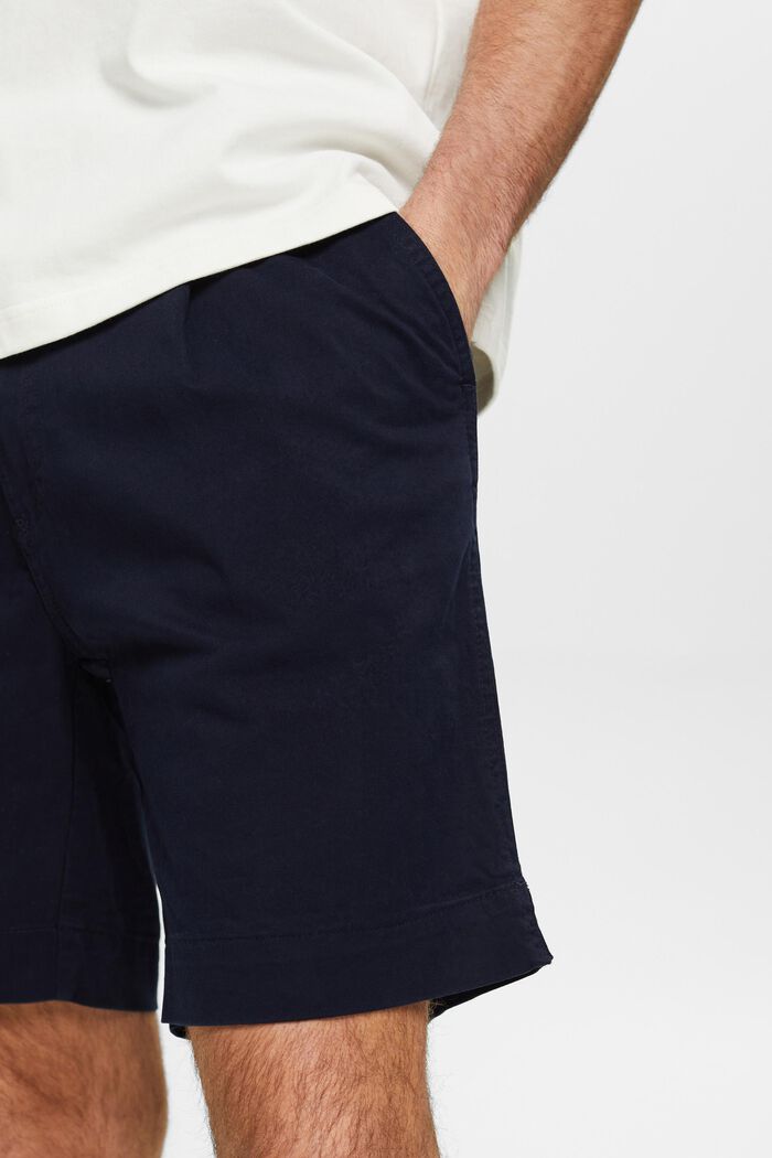 Shorts chino in cotone, NAVY, detail image number 4