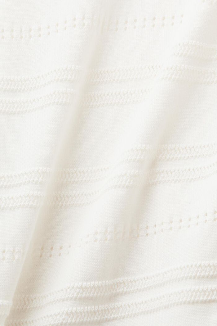 Cardigan con scollo a V in maglia aperta, OFF WHITE, detail image number 5