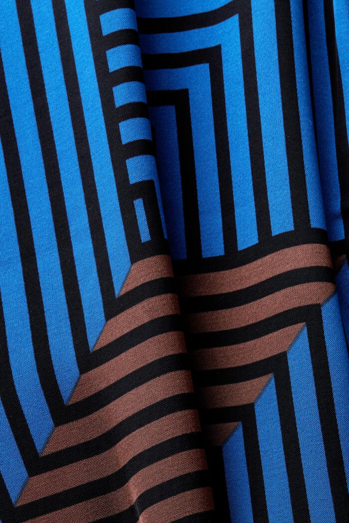 Blusa in raso a pipistrello, BRIGHT BLUE, detail image number 6
