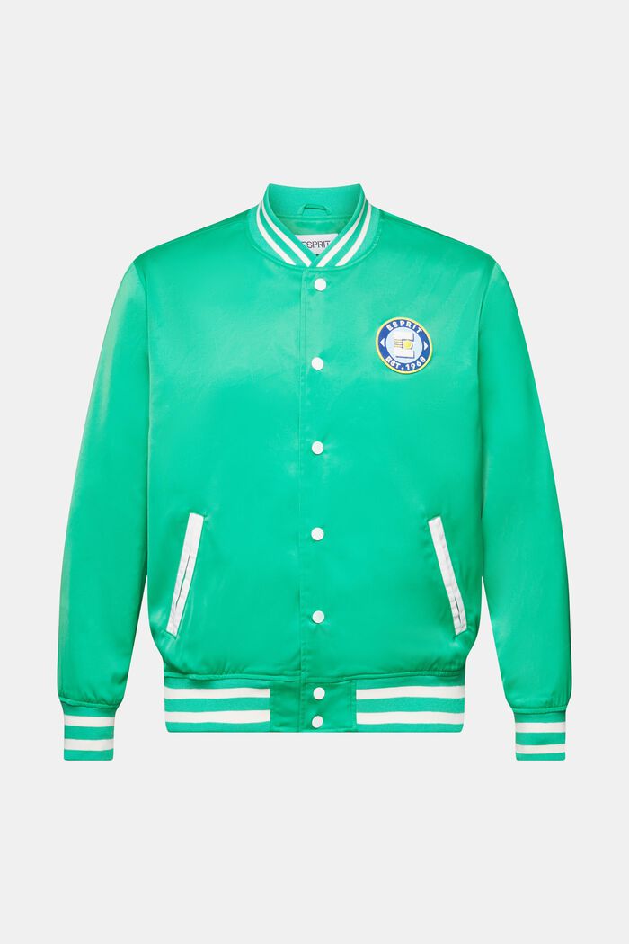 Giacca varsity con logo, GREEN, detail image number 7