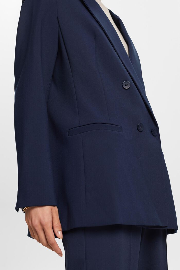 Blazer doppiopetto loose fit, NAVY, detail image number 2