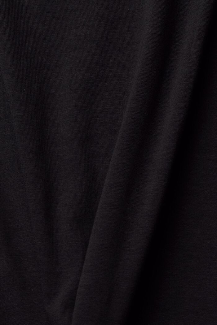 Maglia a maniche lunghe con collo dolcevita, BLACK, detail image number 1