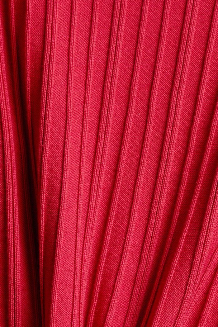 T-shirt con struttura a coste, RED, detail image number 1
