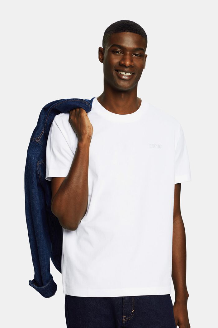 T-shirt unisex con logo, WHITE, detail image number 0